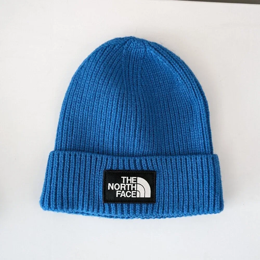 The North Face Box Logo Cuff Beanie TNF Blue